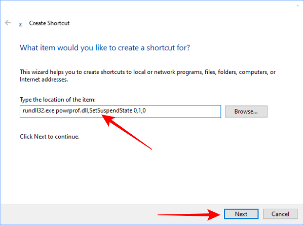 How to Create Sleep Shortcut in Windows 10