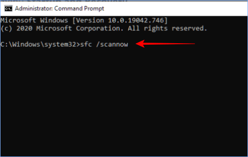 Run File System Scan with Command Prompt