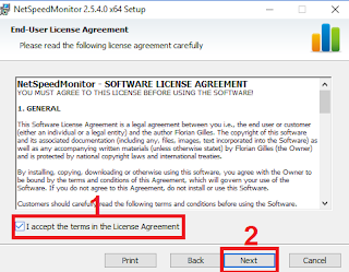 Using Apps Net Speed ​​Monitor in Windows 10
