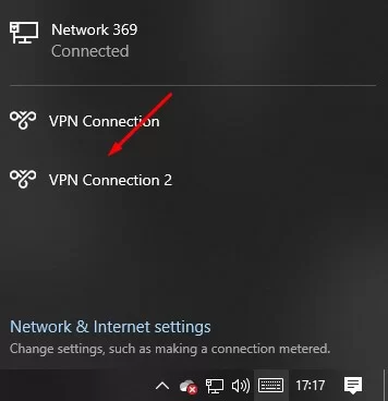 Open the Network  Network Icon
