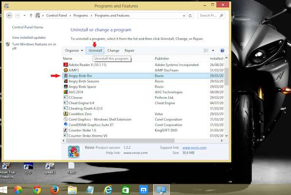 Uninstall Apps in Windows 8 and 8.1
