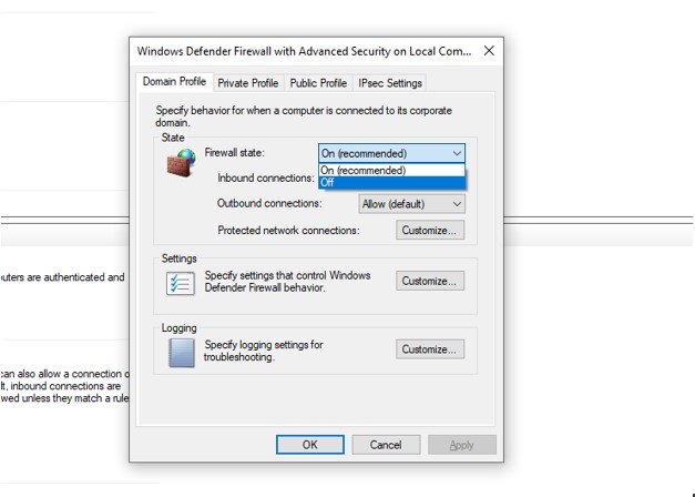 How to Turn Off the Firewall in Windows 10